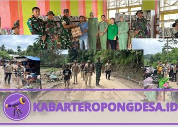 Desa Tuweya Bangkit: Kodim 1313 Pohuwato Pimpin Aksi Sosial dan Peninjauan Dampak Banjir