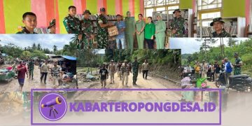 Desa Tuweya Bangkit: Kodim 1313 Pohuwato Pimpin Aksi Sosial dan Peninjauan Dampak Banjir