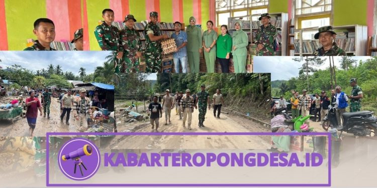 Desa Tuweya Bangkit: Kodim 1313 Pohuwato Pimpin Aksi Sosial dan Peninjauan Dampak Banjir