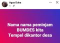 Dana Bumdes Buntulia Barat Jadi Sorotan, Peran Itda Dipertanyakan