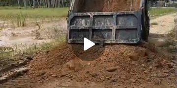 Ketua Tim Normalisasi Kian Hilalingo Lakukan Penimbunan Jalan Tani dan Membuat Tanggul Rumah Warga